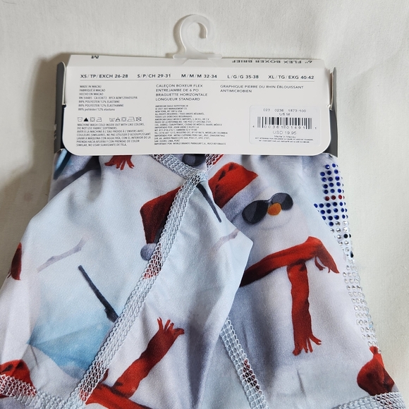 American Eagle Outfitters Snowman Boxer Briefs M 32/34 Holiday Winter Christmas - Picture 5 of 7